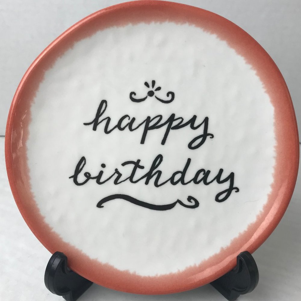 NWOT - DEMDACO Happy Birthday Small Round Plate